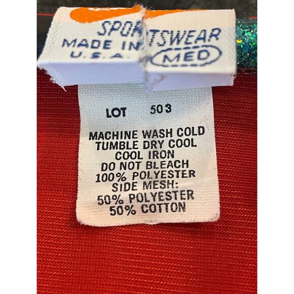 Nike Mesh Splice Tank Vintage 3 check logo Medium, Made in USA 70's-80s - Picture 5 of 11